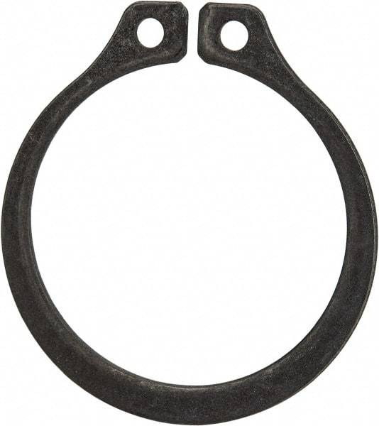 Rotor Clip - 1" Groove Diam, 1-1/16" Shaft Diam, Phosphate Steel, Snap External Retaining Rings - 0.056" Groove Width, 0.032" Groove Depth, 0.05" Ring Thickness, Grade 1060-1090 - Top Tool & Supply