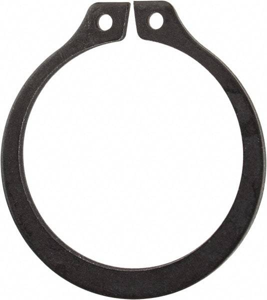 Rotor Clip - 0.821" Groove Diam, 7/8" Shaft Diam, Phosphate Steel, Snap External Retaining Rings - 0.046" Groove Width, 0.027" Groove Depth, 0.042" Ring Thickness, Grade 1060-1090 - Top Tool & Supply