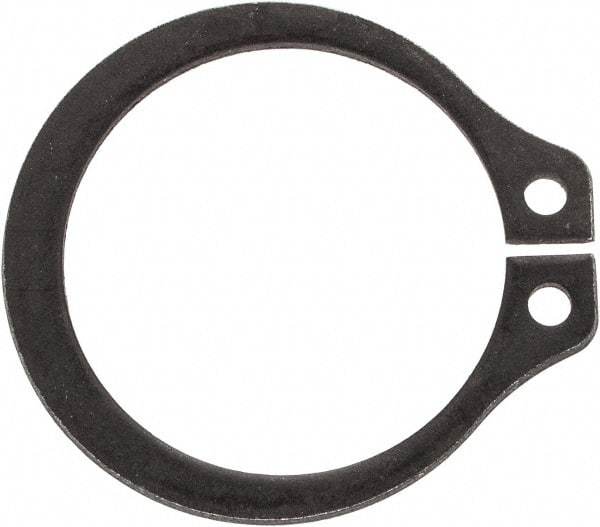 Rotor Clip - 0.559" Groove Diam, 19/32" Shaft Diam, Phosphate Steel, Snap External Retaining Rings - 0.039" Groove Width, 0.017" Groove Depth, 0.035" Ring Thickness, Grade 1060-1090 - Top Tool & Supply