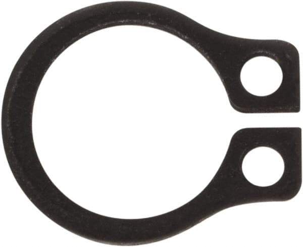 Rotor Clip - 0.23" Groove Diam, 1/4" Shaft Diam, Phosphate Steel, Snap External Retaining Rings - 0.029" Groove Width, 0.01" Groove Depth, 0.025" Ring Thickness, Grade 1060-1090 - Top Tool & Supply