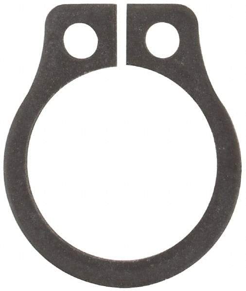 Rotor Clip - 0.261" Groove Diam, 9/32" Shaft Diam, Phosphate Steel, Snap External Retaining Rings - 0.029" Groove Width, 0.01" Groove Depth, 0.025" Ring Thickness, Grade 1060-1090 - Top Tool & Supply