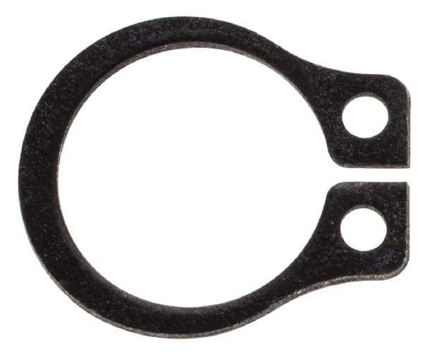 Rotor Clip - 0.29" Groove Diam, 5/16" Shaft Diam, Phosphate Steel, Snap External Retaining Rings - 0.029" Groove Width, 0.011" Groove Depth, 0.025" Ring Thickness, Grade 1060-1090 - Top Tool & Supply