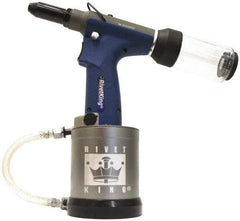 RivetKing - 3/16" Capacity, Air Riveter - 0.787" Long Stroke, 20" Inlet - Top Tool & Supply