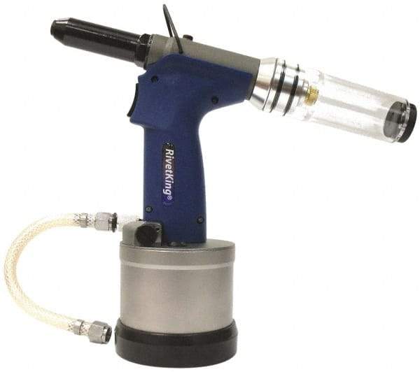 RivetKing - 5/32" Capacity, Air Riveter - 1mm Long Stroke, 20" Inlet - Top Tool & Supply