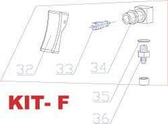 RivetKing - 3 to 6" Trigger Kit for Rivet Tool - Includes Trigger Valve, On/Off Base, O-Ring - Top Tool & Supply