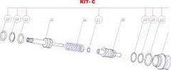 RivetKing - 3 to 6" Seal Kit for Rivet Tool - Top Tool & Supply