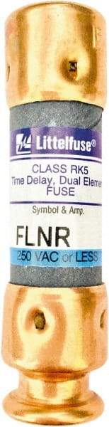 Value Collection - 125 VDC, 250 VAC, 6.25 Amp, Time Delay General Purpose Fuse - 2" OAL, 200 kA Rating, 9/16" Diam - Top Tool & Supply