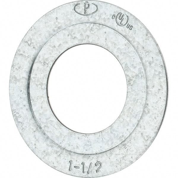 Value Collection - 1-1/2" Conduit, Electrical Enclosure Steel Reducing Washer - For Use with Rigid/Intermediate/Thinwall Conduit - Top Tool & Supply