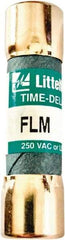 Value Collection - 250 VAC, 0.6 Amp, Time Delay Plug Fuse - 1-1/2" OAL, 10 at AC kA Rating, 13/32" Diam - Top Tool & Supply