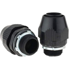 Value Collection - 1" Trade, Plastic Threaded Straight Liquidtight Conduit Connector - Top Tool & Supply