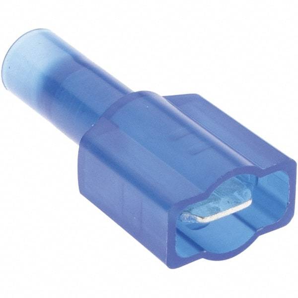 Value Collection - 12 to 10 AWG Compatible, Nylon Fully Insulated, Crimp-On Butt Splice Terminal - Blue - Top Tool & Supply