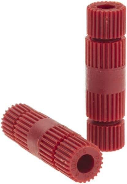 Value Collection - 24 to 18 AWG Compatible, Nylon Fully Insulated, Crimp-On Butt Splice Terminal - Red - Top Tool & Supply