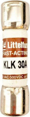 Value Collection - 600 VAC, 30 Amp, Fast-Acting Semiconductor/High Speed Fuse - 1-1/2" OAL, 100 at AC kA Rating, 13/32" Diam - Top Tool & Supply