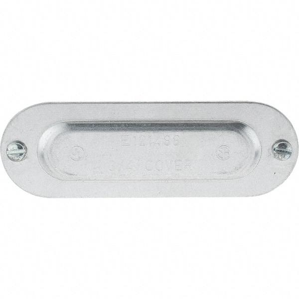 Value Collection - 3/4" Trade, Aluminum Conduit Body Cover Plate - Use with Conduit & Conduit Fittings, Service Entrance Connectors - Top Tool & Supply