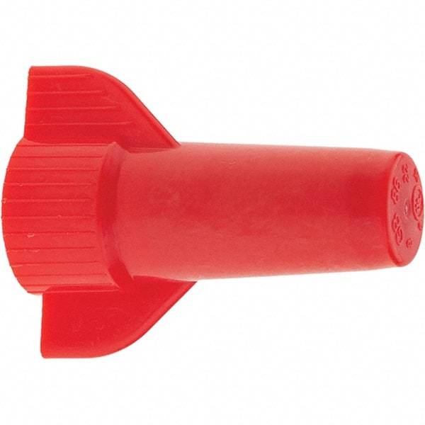 Value Collection - 2, 20 to 4, 10 AWG, 1,000 Volt (Lighting) & 600 Volt (Building Wire), Corrosion Resistant & Flame Retardant, Wing Twist on Wire Connector - Red, 221°F - Top Tool & Supply