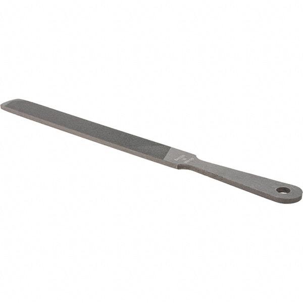 Value Collection - 8" Long, Hand American-Pattern File - Single, Double Cut, 3/16" Overall Thickness, Handle - Top Tool & Supply