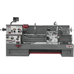 Jet - 16" Swing, 60" Between Centers, 230 Volt, Triple Phase Engine Lathe - 7MT Taper, 7-1/2 hp, 25 to 1,800 RPM, 3-1/8" Bore Diam, 44-1/2" Deep x 65-1/2" High x 117" Long - Top Tool & Supply