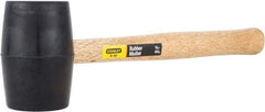 Stanley - 1 Lb Head Rubber Mallet - 13-1/2" OAL, 11" Long Wood Handle - Top Tool & Supply