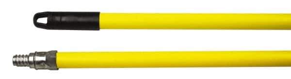 Weiler - 60 x 15/16" Metal Squeegee Handle - Threaded Connection, Yellow - Top Tool & Supply