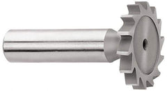 Whitney Tool Co. - 1" Diam x 3/64" Face Width, Cobalt, 16 Teeth, Shank Connection Woodruff Keyseat Cutter - Uncoated, 2-3/64" OAL x 1/2" Shank, Straight Teeth - Top Tool & Supply