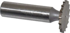 Whitney Tool Co. - 1" Diam x 5/64" Face Width, Cobalt, 16 Teeth, Shank Connection Woodruff Keyseat Cutter - Uncoated, 2-5/64" OAL x 1/2" Shank, Straight Teeth - Top Tool & Supply