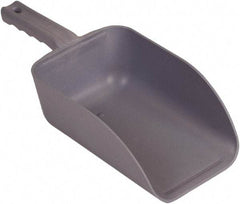 Remco - 82 oz Gray Polypropylene & Semi-Ferrous Additive Flat Bottom Scoop - 5.9" Wide x 3.3" Deep Bowl, 15.1" OAL - Top Tool & Supply