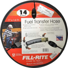 Tuthill - 1" ID x 1.45" OD x 14' OAL, NPT Petroleum Transfer Hose - -30 to 140°F - Top Tool & Supply