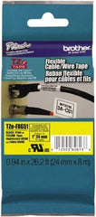 Brother - 1" Wide, Yellow Tape Cassette - For Label Maker - Top Tool & Supply