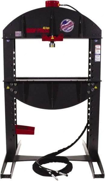 Edwards Manufacturing - 40 Ton Hydraulic Shop Press - 12-1/4" Stroke, 5 hp - Top Tool & Supply