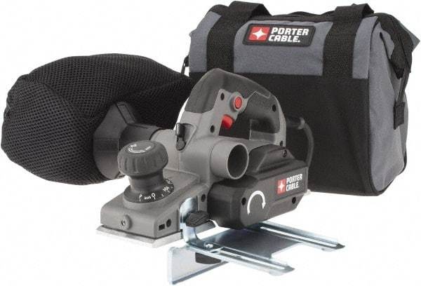 Porter-Cable - 120 Volt, 6 Amp, 16,500 RPM, Handheld Planer Kit - 5/64 Inch Depth of Cut, 3-1/4 Inch Wide, 0.47 Inch Depth Capacity - Top Tool & Supply