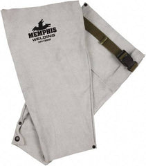 MCR Safety - Size Universal, Leather Sleeve - 18" Long Sleeve, Snaps at Wrist - Top Tool & Supply