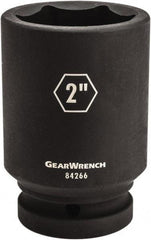 GearWrench - 1" Drive 2-3/8" Deep Impact Socket - 6 Points, 4-1/4" OAL - Top Tool & Supply