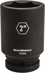 GearWrench - 1" Drive 2-1/16" Deep Impact Socket - 6 Points, 4-1/4" OAL - Top Tool & Supply