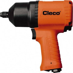 Cleco - 3/8" Drive, 10,000 RPM, 450 Ft/Lb Torque Impact Wrench - Pistol Grip Handle, 1,600 IPM, 40.5 CFM, 90 psi, 1/4" NPT Inlet - Top Tool & Supply