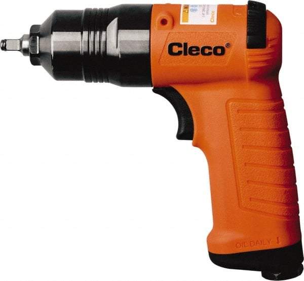 Cleco - 1/4" Drive, 13,000 RPM, 50 Ft/Lb Torque Impact Wrench - Pistol Grip Handle, 1,200 IPM, 39.8 CFM, 90 psi, 1/4" NPT Inlet - Top Tool & Supply