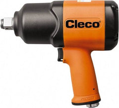 Cleco - 1/2" Drive, 8,000 RPM, 800 Ft/Lb Torque Impact Wrench - Pistol Grip Handle, 1,250 IPM, 64 CFM, 90 psi, 1/4" NPT Inlet - Top Tool & Supply