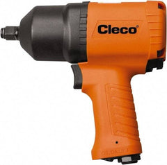 Cleco - 3/8" Drive, 8,000 RPM, 420 Ft/Lb Torque Impact Wrench - Pistol Grip Handle, 1,600 IPM, 40.5 CFM, 90 psi, 1/4" NPT Inlet - Top Tool & Supply