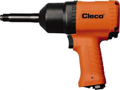 Cleco - 1/2" Drive, 8,000 RPM, 800 Ft/Lb Torque Impact Wrench - Pistol Grip Handle, 1,250 IPM, 40.5 CFM, 90 psi, 1/4" NPT Inlet - Top Tool & Supply