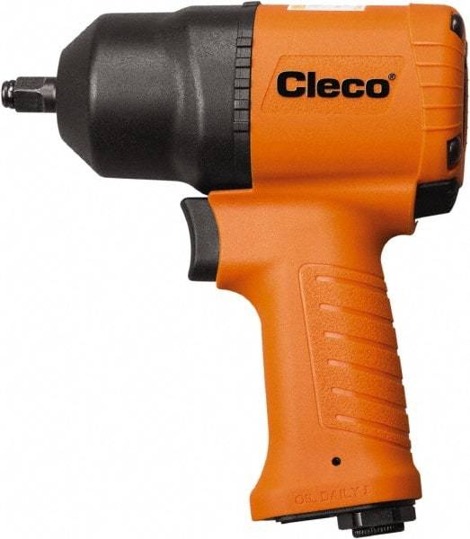 Cleco - 1/2" Drive, 9,000 RPM, 850 Ft/Lb Torque Impact Wrench - Pistol Grip Handle, 1,200 IPM, 37.5 CFM, 90 psi, 1/4" NPT Inlet - Top Tool & Supply