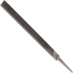 Anglo American - 10" Long, Second Cut, Mill American-Pattern File - Single Cut, 0.16" Overall Thickness, Tang - Top Tool & Supply