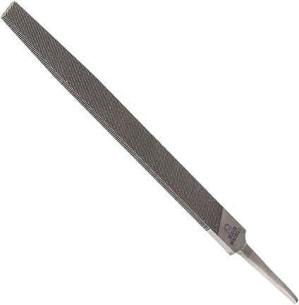 Anglo American - 14" Long, Second Cut, Flat American-Pattern File - Double Cut, 0.3" Overall Thickness, Tang - Top Tool & Supply