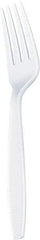 Dixie - Dixie Plastic Tableware, Heavyweight Forks - White - Top Tool & Supply