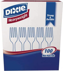 Dixie - Dixie Plastic Tableware, Heavyweight Forks - White - Top Tool & Supply