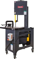 Dake - 9 Inch Throat Capacity, Step Pulley Vertical Bandsaw - 309, 618, 1191, 2382 RPM, 1 HP, Three Phase - Top Tool & Supply