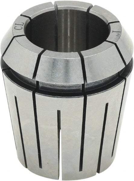 Parlec - 17/32" ER25 Coolant Collet - 0.0002" TIR, 1.338" OAL, 1.023" Overall Diam - Exact Industrial Supply