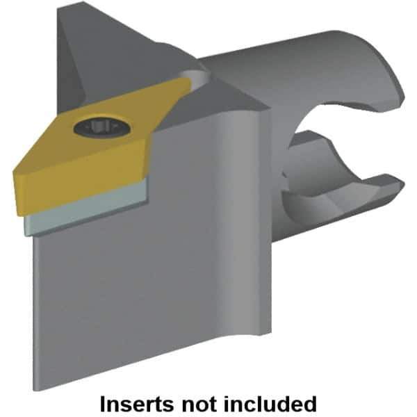 Kennametal - Left Hand Cut, Size KM20, VB.. Insert Compatiblity, Modular Turning & Profiling Cutting Unit Head - 12.5mm Ctr to Cutting Edge, 30mm Head Length, Series KM Mini - Top Tool & Supply