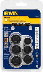 Irwin - 6 Piece Bolt Extractor Set - Magnetic Rail - Top Tool & Supply