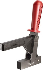 De-Sta-Co - 1,147 Lb Holding Capacity, Vertical Handle, Manual Hold Down Toggle Clamp - 138° Handle Movement, 74° Bar Opening, Solid Bar, Solid Base, Oxide Finish, Forged Alloy Steel - Top Tool & Supply