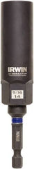 Irwin - 3/8" Drive Reverse Spiral Flute Hex Bolt Remover - 1/4" Hex, 2-1/2" OAL - Top Tool & Supply