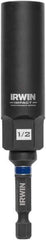 Irwin - 3/8" Drive Reverse Spiral Flute Hex Bolt Remover - 1/4" Hex, 2-1/2" OAL - Top Tool & Supply